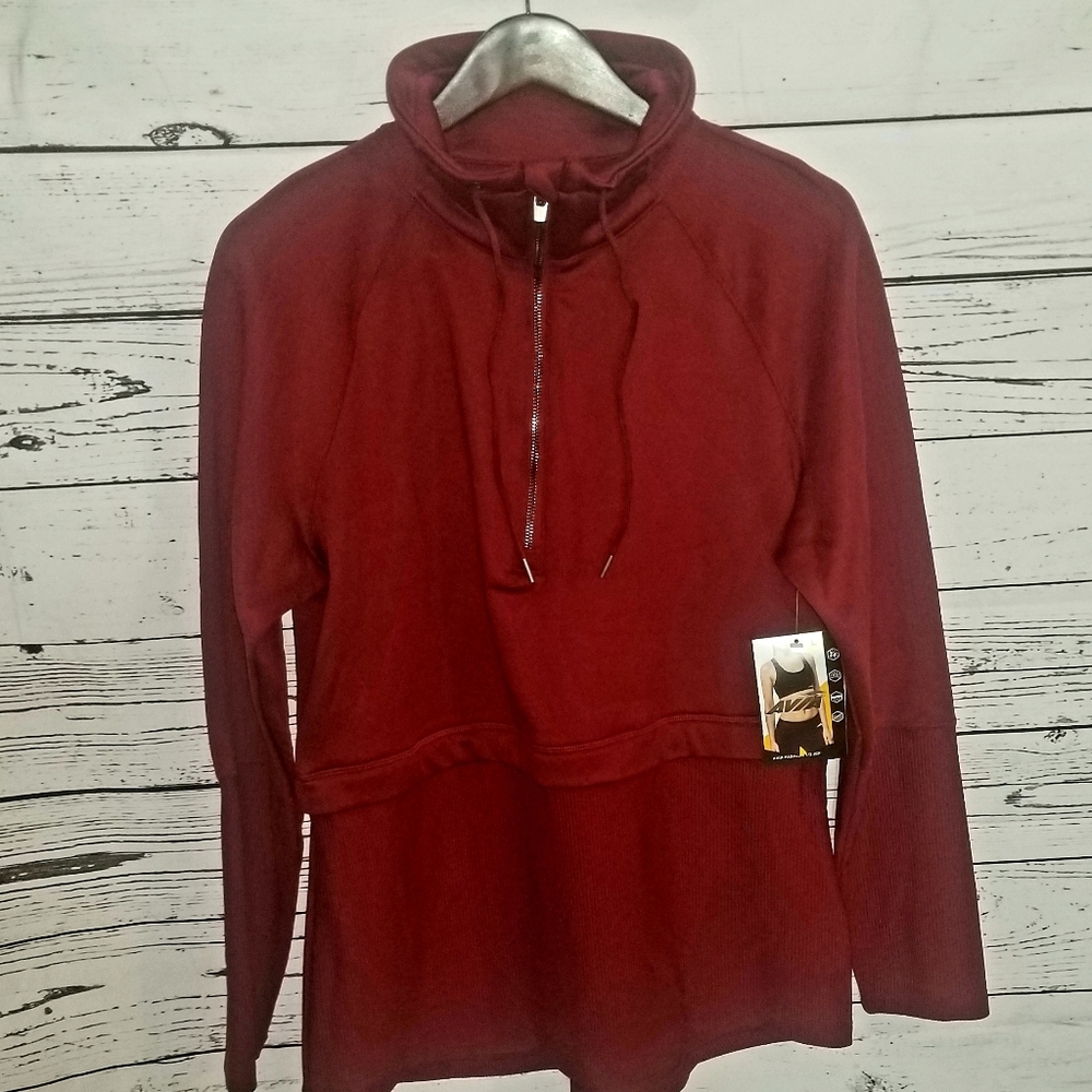 NWT womens Avia workout zip up sweater